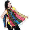 9% OFF on Ghasitaram Gifts Polka Print Cotton Women's Scarf