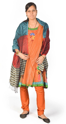 56% OFF on Home India Self Design Silk Women's Scarf