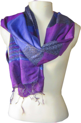 30% OFF on Dushaalaa Self Design Silk, Viscose Women's Scarf