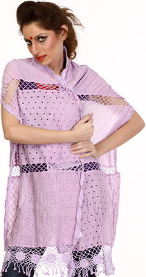 30% OFF on Exotic India Solid Cotton Women's Scarf