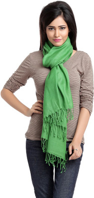 34% OFF on Aapno Rajasthan Solid 30% Pashmina, 40% Wool, 30% Viscose Women's Scarf