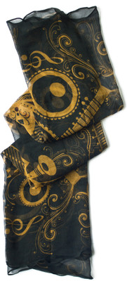 Mad(e) in India Printed Chiffon Girl's Scarf