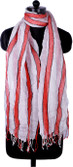 49% OFF on Bysadaf Striped Cotton Women's Scarf