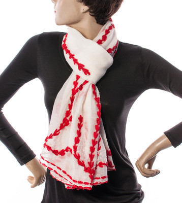 Welkin Self Design Cotton Women's Scarf Welkin Self Design Cotton Women's Scarf