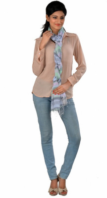 LIYANA Striped Linen Women's Scarf