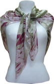 Dushaalaa Floral Print Silk Women's Scarf Dushaalaa Floral Print Silk Women's Scarf