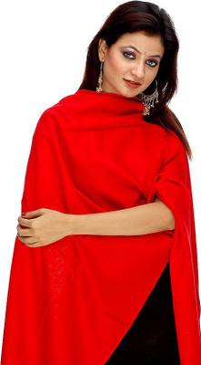 30% OFF on Exotic India Solid Pashmina, Silk Women's Scarf