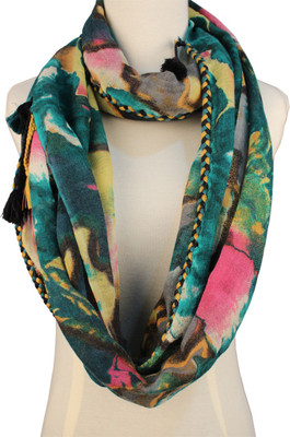23% OFF on Vozaf Printed Silk/ Wool Women's Scarf