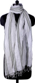 43% OFF on Bysadaf Striped Cotton Women's Scarf