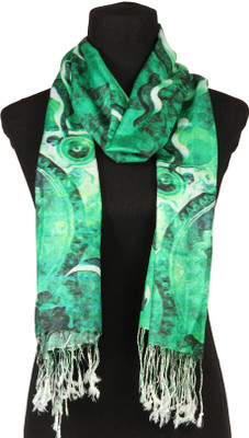 33% OFF on The Scarf Shop Graphic Print Viscose Women's Scarf