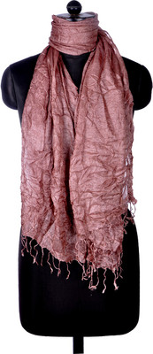 49% OFF on Bysadaf Solid Silk Women's Scarf