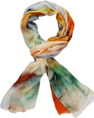 44% OFF on Toscee Printed 90%Modal, 10%Cashmere Women's Scarf