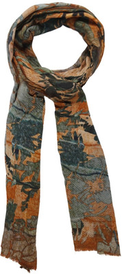 50% OFF on Toscee Printed 80%Wool, 20% Silk Women's Scarf