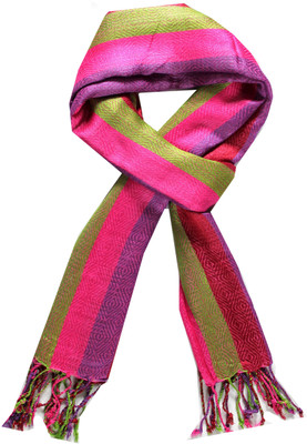 46% OFF on Zadine Stripes Viscose Women's Scarf