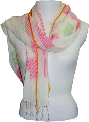 39% OFF on Dushaalaa Striped Coton Women's Scarf