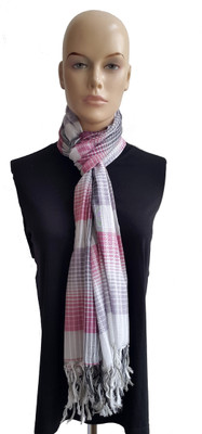 75% OFF on Rathi Checkered Cotton Women's Scarf