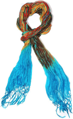 60% OFF on Indian Fashion Guru Striped Silk Women's Scarf