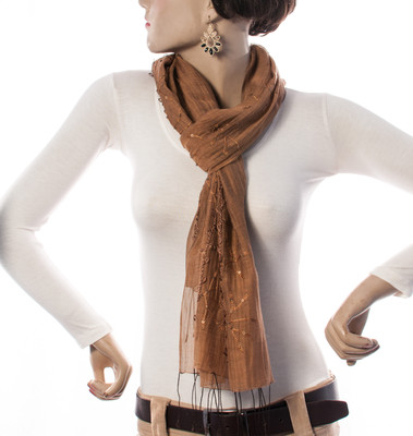 Welkin Self Design Cotton Women's Scarf