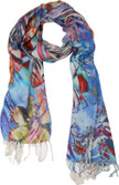 33% OFF on The Scarf Shop Graphic Print Silk Modal Women's Scarf