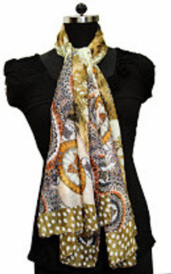 Portia Printed Cotton Women's Scarf Portia Printed Cotton Women's Scarf