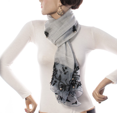 Welkin Self Design Wool Women's Scarf Welkin Self Design Wool Women's Scarf