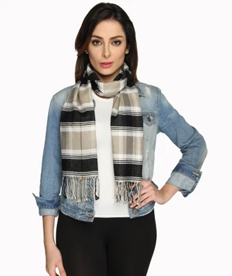 50% OFF on Bombay High Striped Silk Women's Scarf