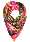68% OFF on Elabore Graphic Print Silk Women's Scarf