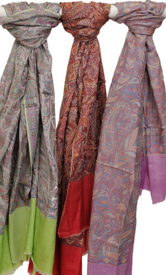 30% OFF on Exotic India Woven Wool Women's Scarf