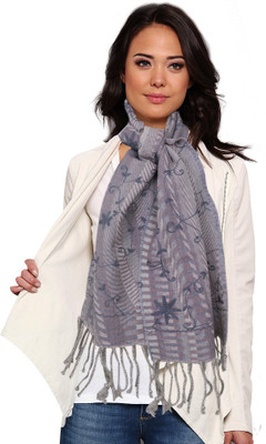 70% OFF on Super Drool Self Design Wool Women's Scarf