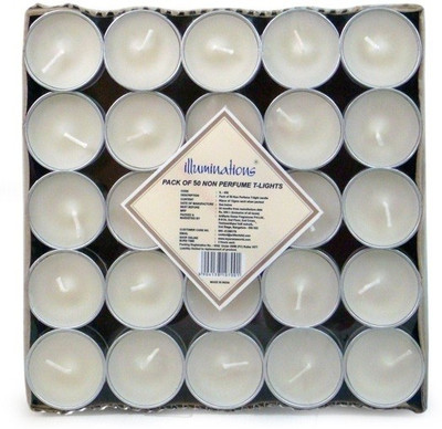 10% OFF on Illuminations Pack of 50 unscented T-light candle 10% OFF on Illuminations Pack of 50 unscented T-light candle
