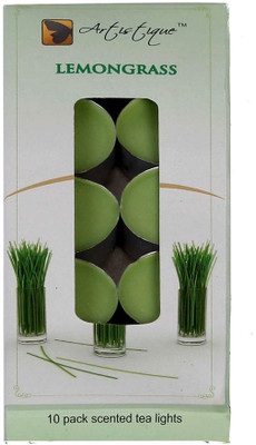 Artistique 10 Pack scented t-lights candle (Lemongrass) Artistique 10 Pack scented t-lights candle (Lemongrass)