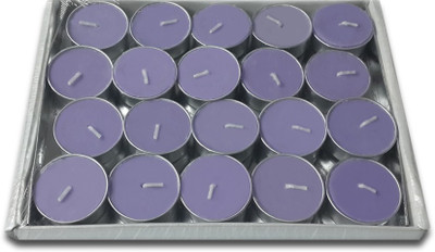 Pride & Joy Arts Lavender Scented Tea Light Candles- Pack Of 20 Pride & Joy Arts Lavender Scented Tea Light Candles- Pack Of 20