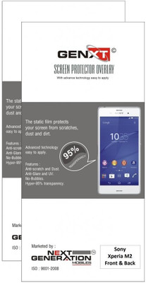 77% OFF on Genxt G2M2FB Pack of 2 Clear Front & Back Protector for Sony Xperia M2 77% OFF on Genxt G2M2FB Pack of 2 Clear Front & Back Protector for Sony Xperia M2