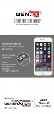 64% OFF on Genxt GXIP5CFB Clear Front & Back Protector for Apple iPhone 5C 64% OFF on Genxt GXIP5CFB Clear Front & Back Protector for Apple iPhone 5C