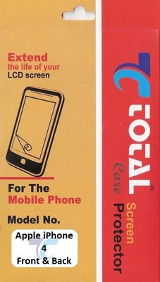 32% OFF on Total Care TCAF4FB Anti-Finger Print Front & Back Protector for Apple iPhone 4 FB 32% OFF on Total Care TCAF4FB Anti-Finger Print Front & Back Protector for Apple iPhone 4 FB