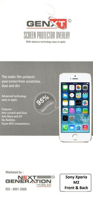 70% OFF on Genxt SN-M2 Front & Back Protector for Sony Xperia M2 70% OFF on Genxt SN-M2 Front & Back Protector for Sony Xperia M2