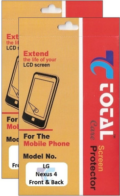 60% OFF on Total Care 2TSN4 Pack of 2 Scratch Resistant Front & Back Protector for LG Nexus 4 60% OFF on Total Care 2TSN4 Pack of 2 Scratch Resistant Front & Back Protector for LG Nexus 4