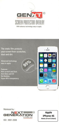 64% OFF on Genxt GXMTIP4SFB Matte Front & Back Protector for Apple iPhone 4S 64% OFF on Genxt GXMTIP4SFB Matte Front & Back Protector for Apple iPhone 4S