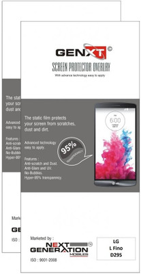 74% OFF on Genxt 2GGLF Pack of 2 Anti-Glare Screen Guard for LG L fino D295 74% OFF on Genxt 2GGLF Pack of 2 Anti-Glare Screen Guard for LG L fino D295
