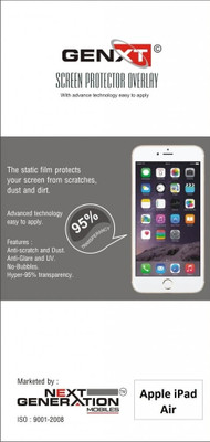 65% OFF on Genxt GXAGPDA12 Anti-Glare Screen Guard for Apple iPad Air 1, Apple iPad Air 2 65% OFF on Genxt GXAGPDA12 Anti-Glare Screen Guard for Apple iPad Air 1, Apple iPad Air 2