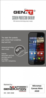 70% OFF on Genxt GXAGA310 Anti-Glare Screen Guard for Micromax A310 Nitro 70% OFF on Genxt GXAGA310 Anti-Glare Screen Guard for Micromax A310 Nitro