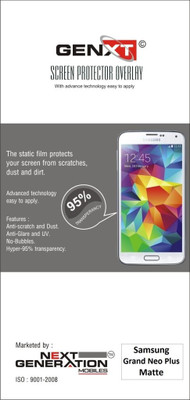 70% OFF on Genxt GMSGNP Matte Screen Guard for Samsung Galaxy Grand Neo Plus 70% OFF on Genxt GMSGNP Matte Screen Guard for Samsung Galaxy Grand Neo Plus