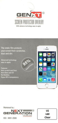 65% OFF on Genxt GXLGL60 Clear Screen Guard for LG L60 65% OFF on Genxt GXLGL60 Clear Screen Guard for LG L60