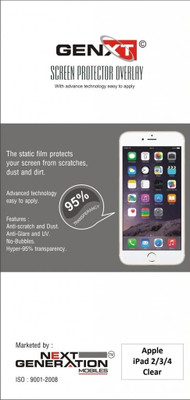75% OFF on Genxt TCIPD2 Clear Screen Guard for Apple iPad 2 75% OFF on Genxt TCIPD2 Clear Screen Guard for Apple iPad 2