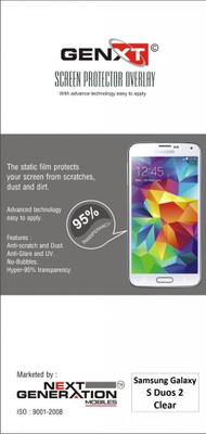 74% OFF on Genxt GXSMSD2 Clear Screen Guard for Samsung Galaxy S duos 2 74% OFF on Genxt GXSMSD2 Clear Screen Guard for Samsung Galaxy S duos 2