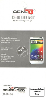72% OFF on Genxt SM-8262 Screen Guard for Samsung Galaxy Core 8262 72% OFF on Genxt SM-8262 Screen Guard for Samsung Galaxy Core 8262