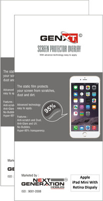 75% OFF on Genxt G2PDMRD Pack of 2 Clear Screen Guard for Apple iPad Mini with Retina Display 75% OFF on Genxt G2PDMRD Pack of 2 Clear Screen Guard for Apple iPad Mini with Retina Display