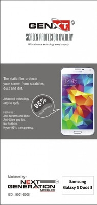 64% OFF on Genxt GXAGSD3 Anti-Glare Screen Guard for Samsung Galaxy S Duos 3 64% OFF on Genxt GXAGSD3 Anti-Glare Screen Guard for Samsung Galaxy S Duos 3