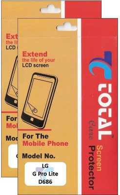 60% OFF on Total Care 2TFGPL Pack of 2 Anti-Finger Print Screen Guard for LG G pro Lite D686