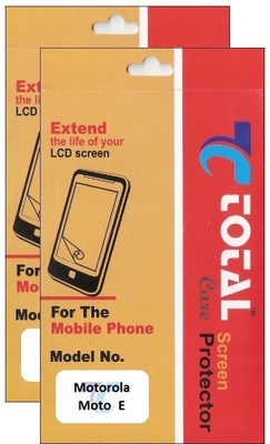 50% OFF on Total Care 2TSME Pack of 2 Scratch Resistant Screen Guard for Motorola Moto E